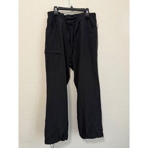 Infinity by Cherokee Black Drawstring Waist Jogger Scrub Pants Comfort Stretch L